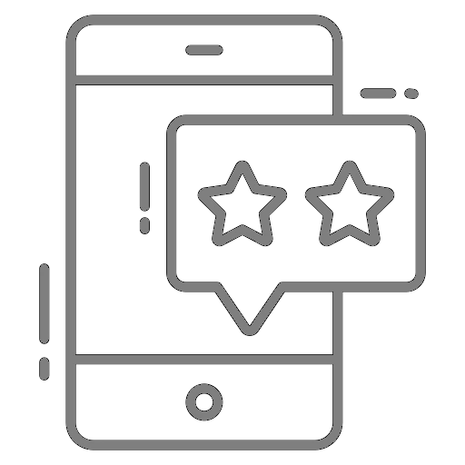 Icône de feedback utilisateur pour application mobile