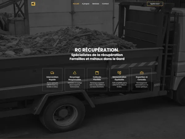 Site RC Récupération ferrailles Gard